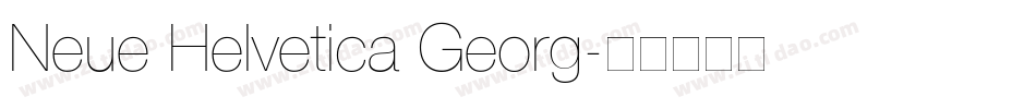 Neue Helvetica Georg字体转换